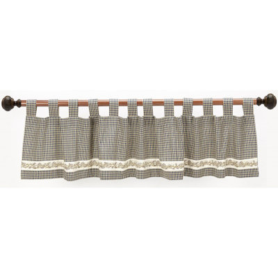 Akzel Cotton Checkered Tailored Window Valance