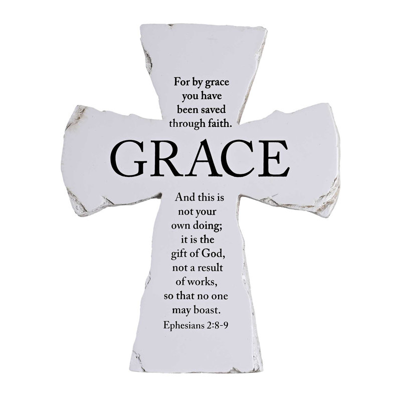 Tabletop Cross Grace Eph. 2:8-9 7H