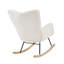 Fauteuil berçant et oscillant rembourré avec tissu-2049150132