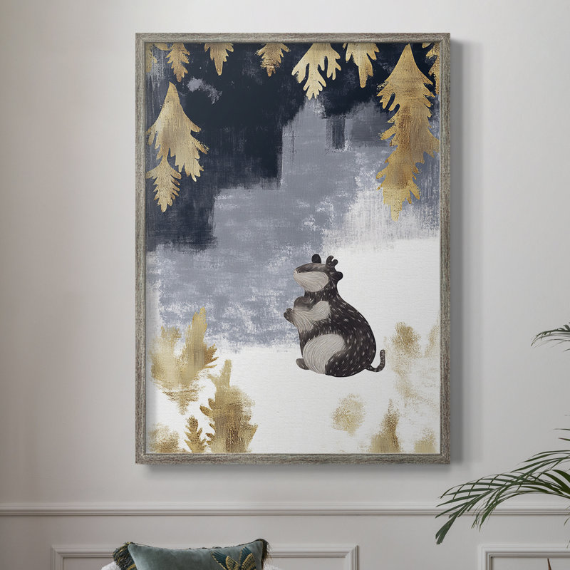 «Christmas Holiday Art CLIV», reproduction encadrée - bois massif, H 15 po x l 12 po