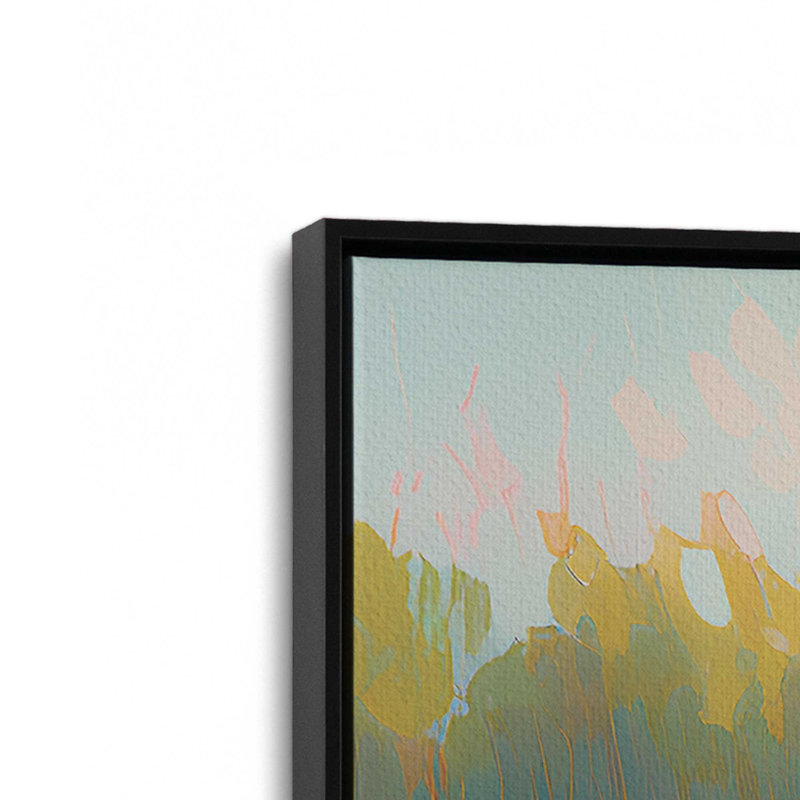 «Symphony of Pastel Meadows III», reproduction sur toile, H 18,75 po x l 12,75 po, Noir satiné