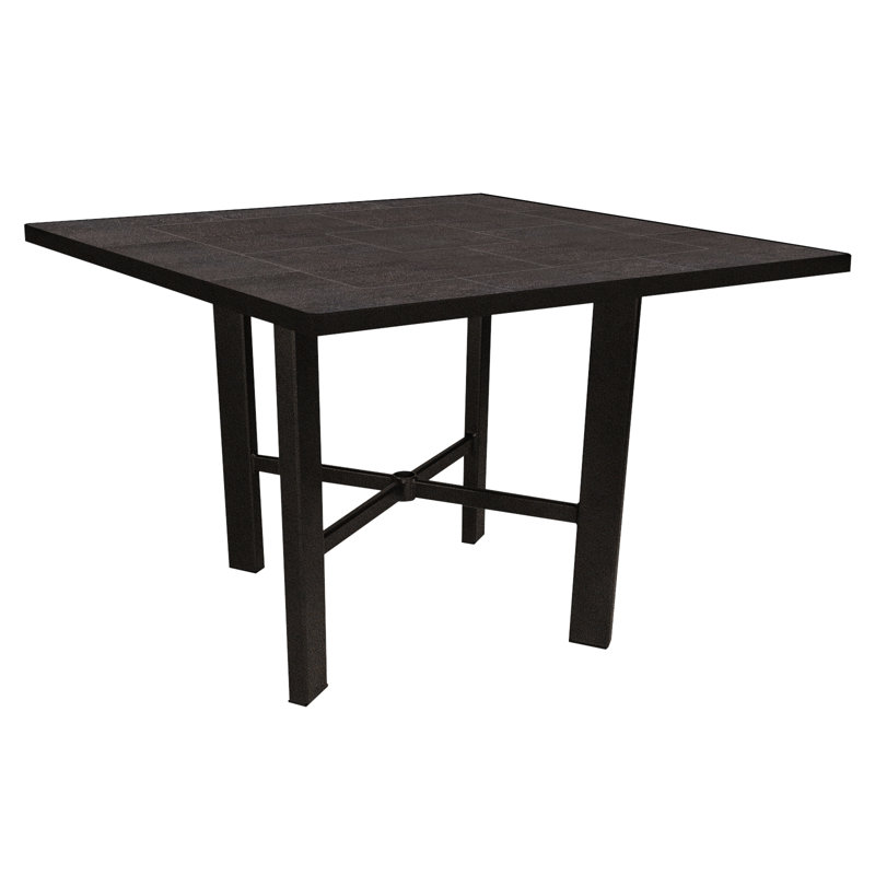 Outdoor Square Dining Table, Carbon Black, Urban Shift