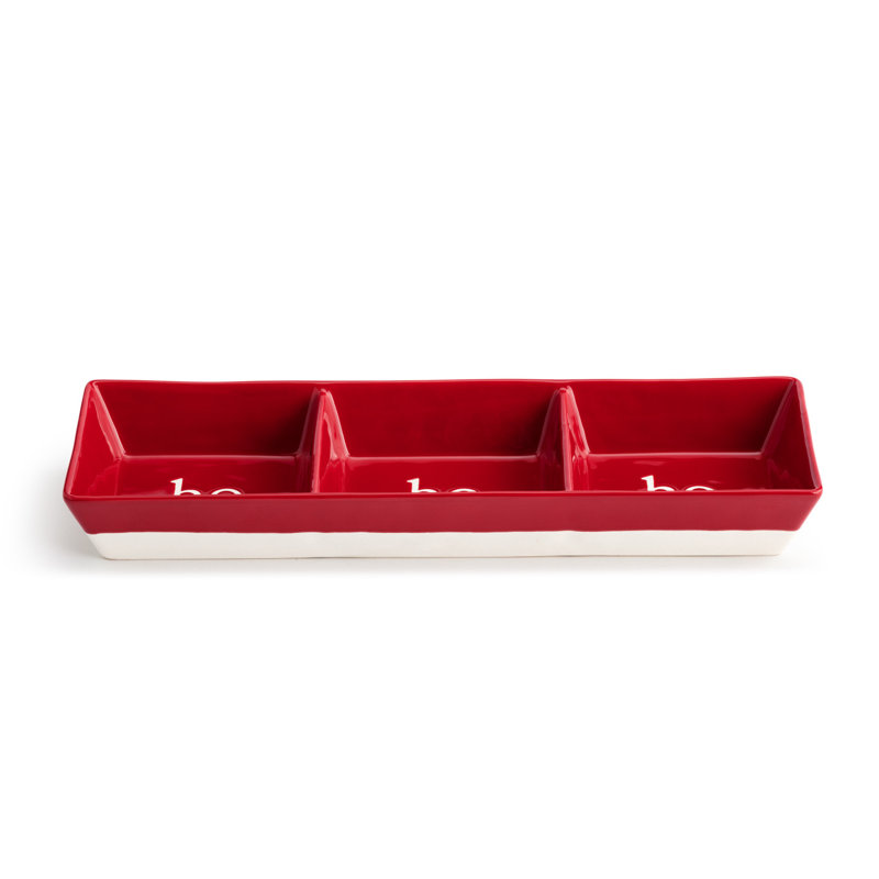 The Holiday Aisle® Diamonta Divided Serving Dish
