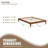 Solid Dry Bamboo Wood Platform Bed Frame