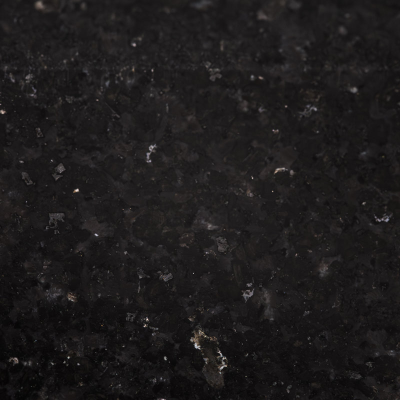 12" Black Polished Granite Bullnose Tile Trim
