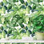 Papier peint floral feuilles vertes-94401204