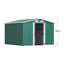 Green Garden Metal Storage Shed