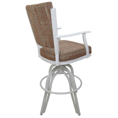 Metal Swivel Bar Stool  - Watusi Madder