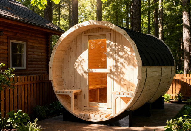 Trending outdoor saunas