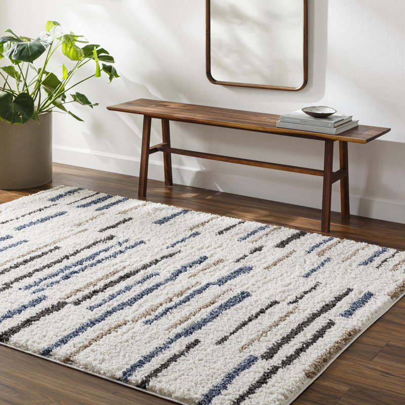 Bibbs Performance Striped Indoor Rug, Rectangle 7'10" x 10'