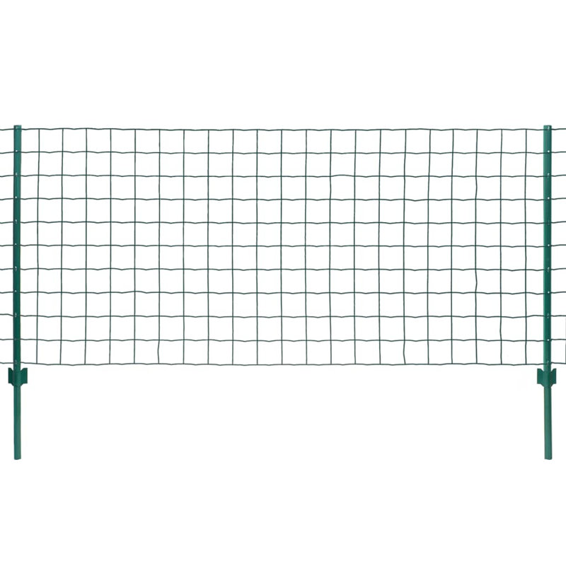 78.74cm H x 787cm W Green Metal Wire/Mesh Fence