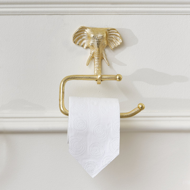Sapin Wall Mounted Toilet Paper Holder, Gold