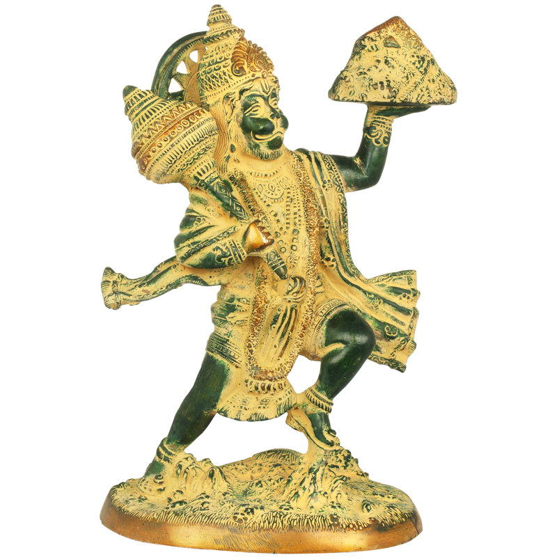 Puissant Hanuman tenant la montagne Sanjeevani