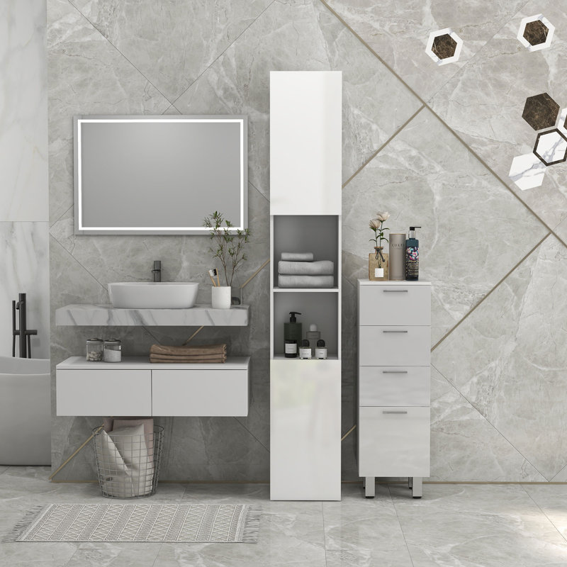 Abiah Freestanding Bathroom Cabinet