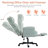 Pu Leather Cross-Legged Office Chair With Flip-Up Arms And Headrest, High-Back Ergonomic Swivel Executive Chair With Footrest And Side Pockets-1138233730