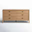 Commode 6 tiroirs en bois manufacturé et massif avec glissières à roulement à billes Kaplan -238171551