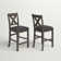 Wasdale Upholstered Counter Stool with Solid Wood Frame