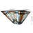 Tiffany Style Wall Sconce With Stained Glass Shade