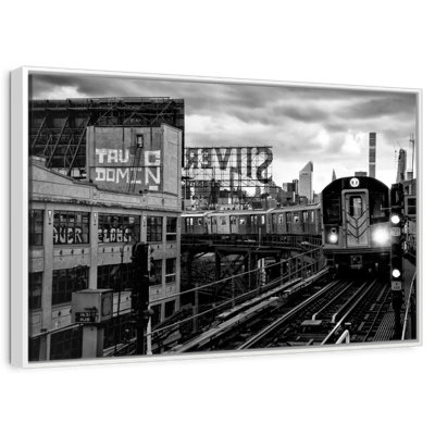 Manhattan At Nightfall BW
