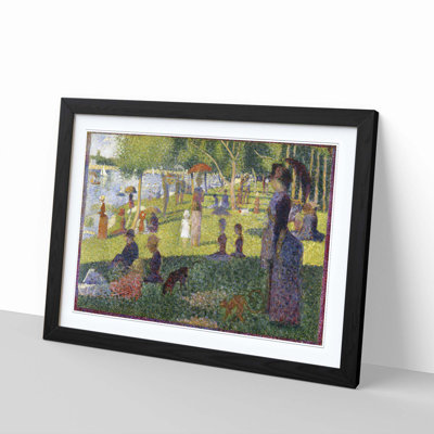 Sunday on La Grande Jatte by Georges Seurat - Framed Print