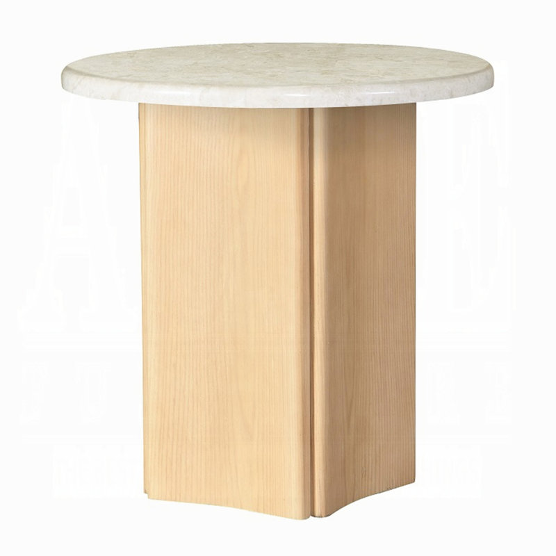 Qwin End Table W/marble Top
