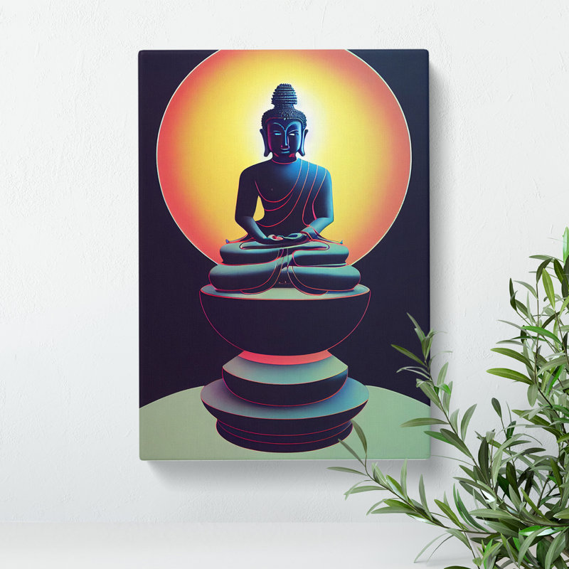 Awe Inspiring Buddha - Wrapped Canvas, 76cm H x 50cm W x 3cm D