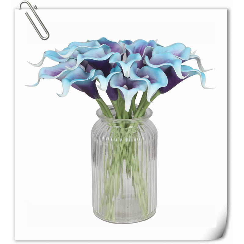 20 pièces de fleurs de lys Calla, Mauve bleu
