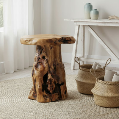 Table de bout Natural Tree Stump
