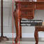 Meuble-lavabo 51,18 po avec miroir et tabouret