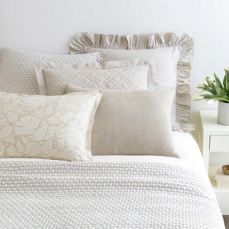 Linen Chenille Natural Sham, Standard