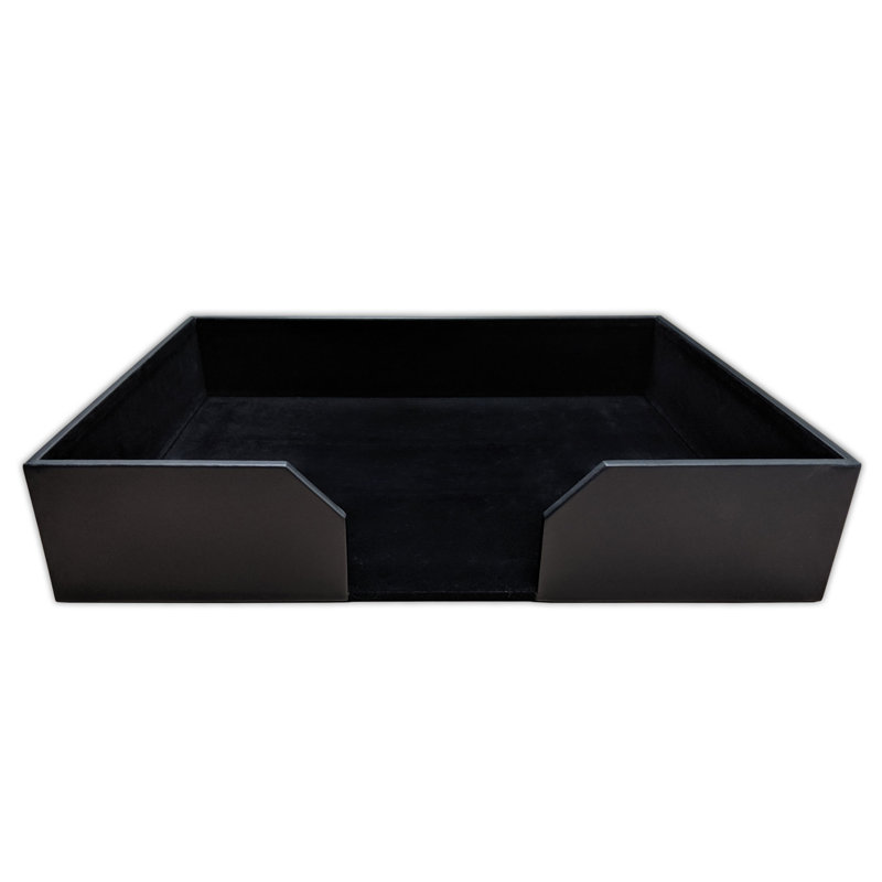 Organisateur de papier en cuir Ramer, H 4 po x l 21,13 po x P 17,38 po
