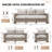 Akosh 6 - Person Patio Conversation Sets with Cushions