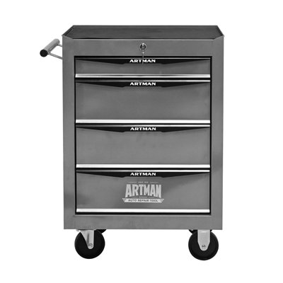 Rolling Metal Tool Chest With 4 Drawers