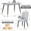 5-Piece Rectangular Dining Set 50" L x 28" W-92611036-92611031