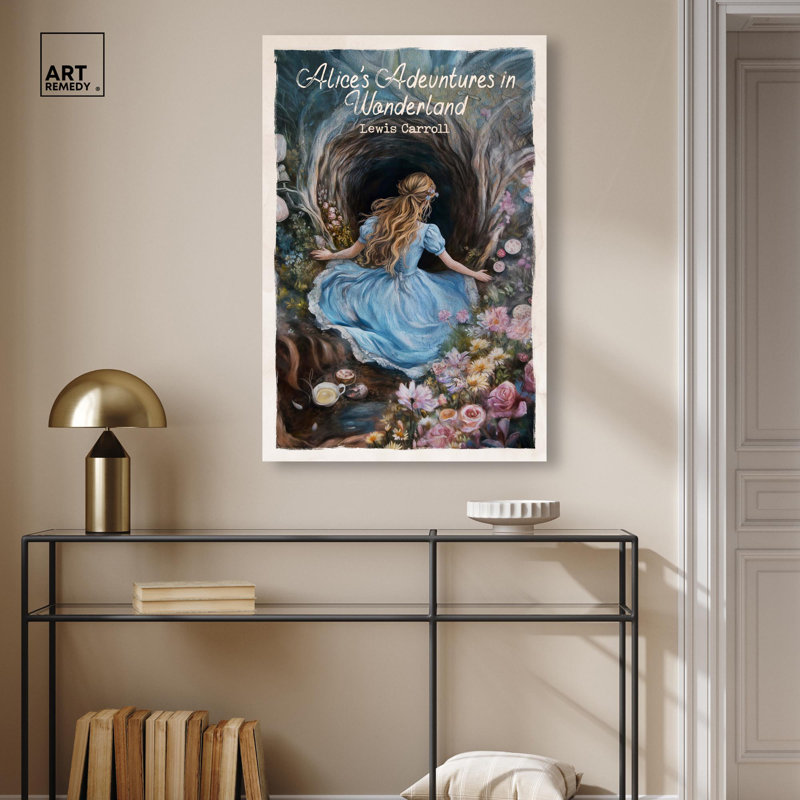 Art classique sur toile, Alice , H 36 po x l 24 po, Peinture sans cadre, Toile tendue