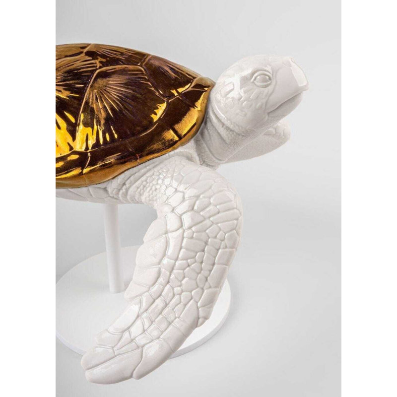 Couple de tortues de mer, H 7,87 po x l 9,45 po x P 9,06 po, 1