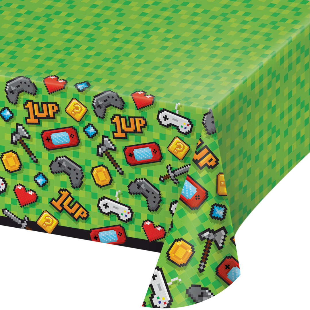 Plastic Video Game Party Tablecloth (Set of 3) The Party Aisle™
