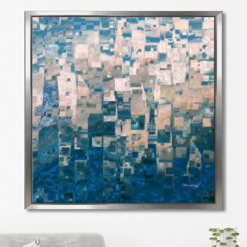 «Hebrews 11: 1 Things Not Seen» par Mark Lawrence - reproduction, Cadre flottant argent, H 39,5 po x l 39,5 po x P 2 po