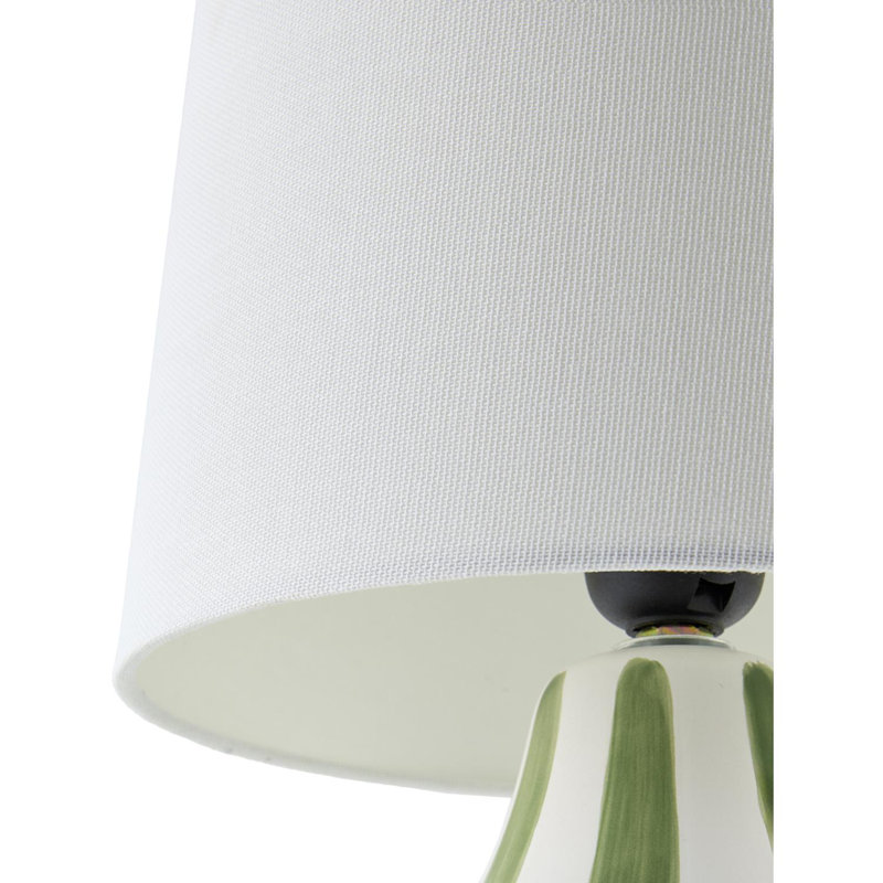 Lampe de table Owes, Vert/blanc