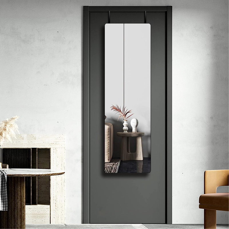 Miroir 47 po x 14 po., Noir