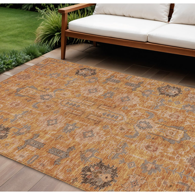 Tapis oriental lavable beige 10 pi x 14 pi