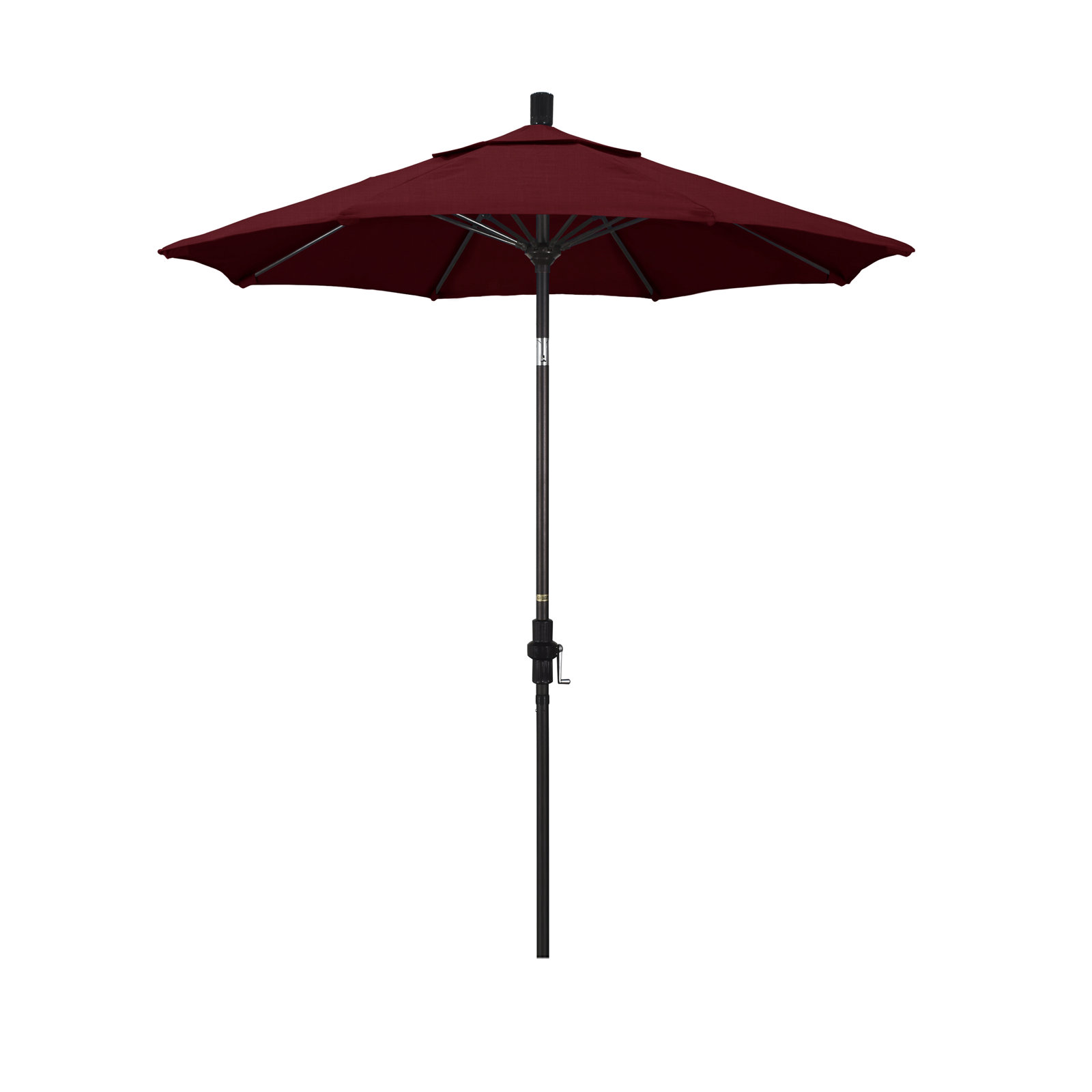 Brent 90'' Sunbrella® Outdoor Umbrella, Spectrum Ruby Sunbrella® Plainweave, Black 