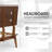 Loki Queen Bed Frame With 3D Chevron Headboard & Signature Tapered Legs, Premium Mid-century Modern Wood Platform Bed Frame, Low-profile Surround-1651986671-1651986664