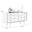 Buffet en bois massif brun-375728152