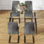 Table de salle à manger en verre avec pieds en métal noir, plateau trempé, pouvant accueillir de 4 à 6 personnes, facile à entretenir et à assembler, pour diverses pièces Construction stable de 4 à 6 personnes, assemblage propre, différent-286949171-280367916