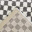Tapis gris anthracite à carreaux Bashein-484785965