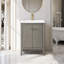 Ensemble de meuble-lavabo sur pied lavabo simple 24 po avec plateau en céramique blanche-105208974-119711649-105208973