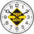 Infinity Instruments Prosaic ITC Work Safely Wall Clock, Black, 12"
