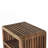 Solid Wood Wall Mounted Bedside, 2-Drawers, Brown