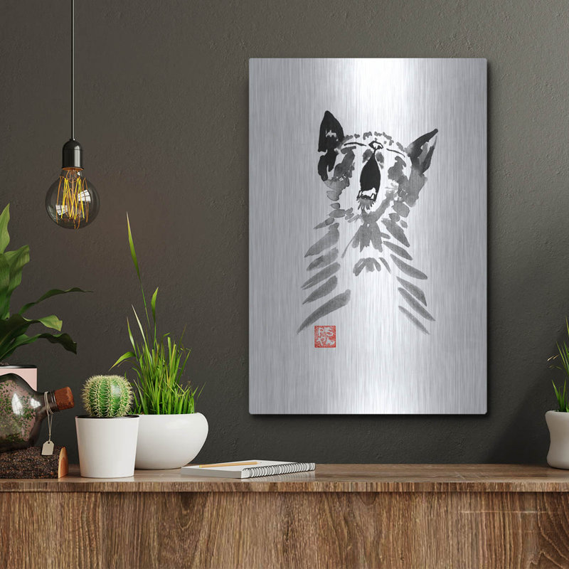 " Yawning Cat " by Pechane, 16" H x 12" W
